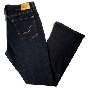 Signature LEVI STRAUSS Jeans  size 14M  Mid-Rise Bootcut  Dark Wash  Stretch EUC